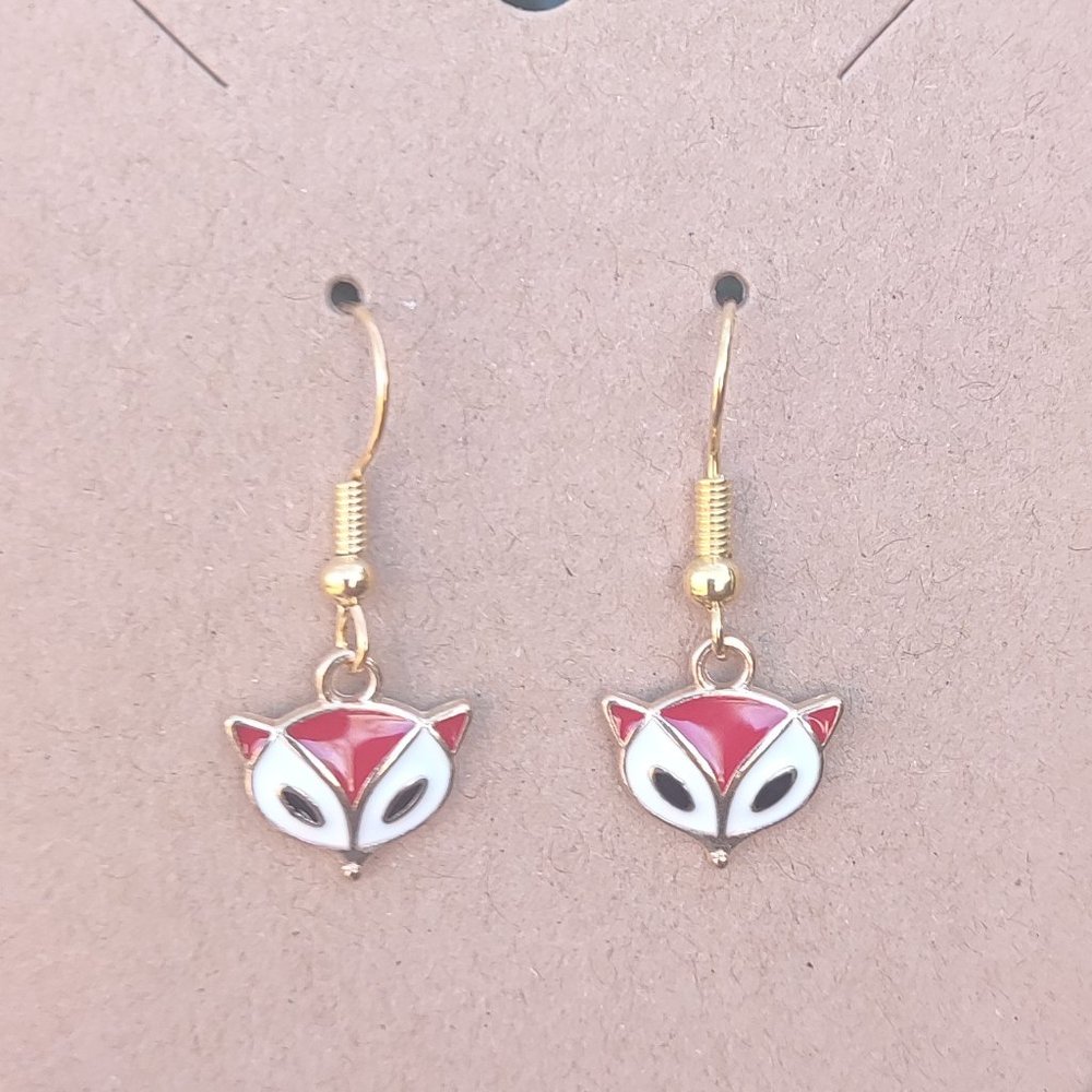 Fox Face Earrings